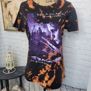 Ripple Junction Edward Scissorhands bleach dyed tee